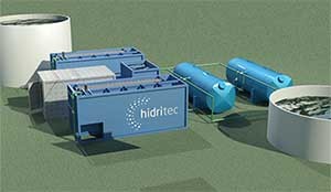 Compact water treatment plant for drinking water