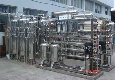 Water treatment and bottling plant